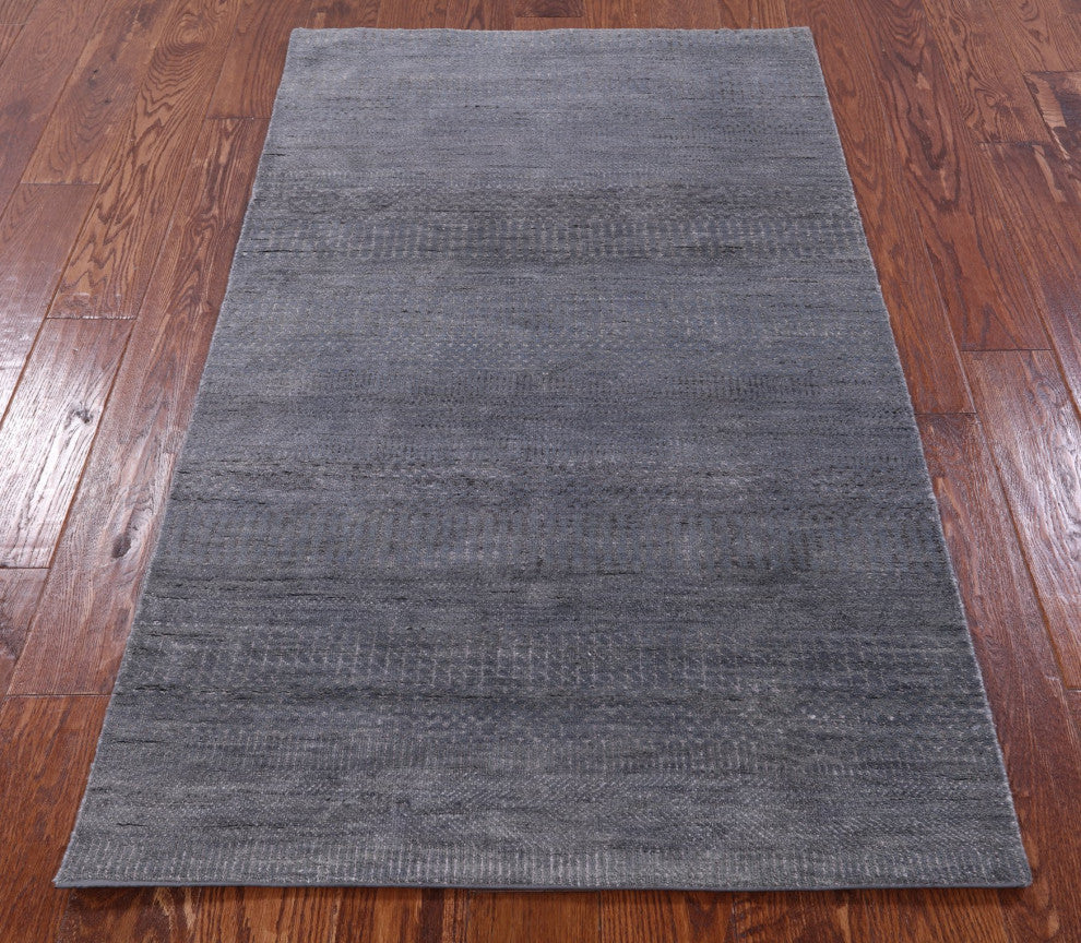 Savannah Grass Handmade Wool and Silk Rug 3' 1" X 5' 2" Q11521