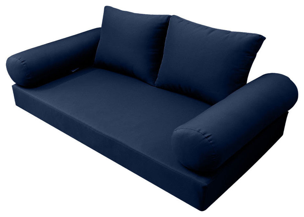 S1 Crib Size 5PC Knife Edge Daybed Mattress Cushion Bolster Complete Set AD101