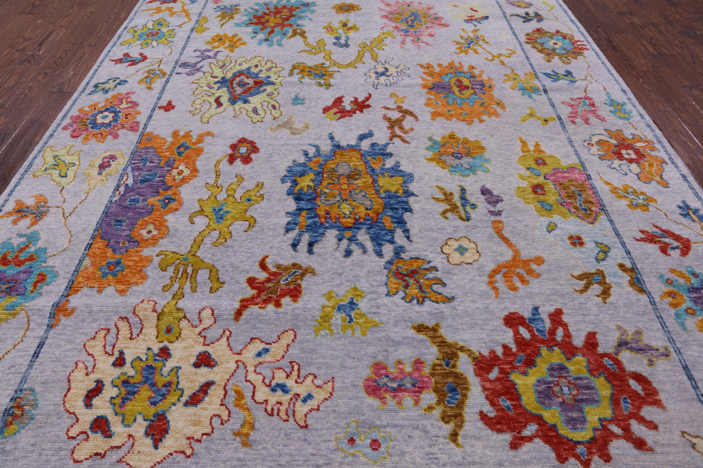 8' 9" X 12' 0" Turkish Oushak Handmade Wool Rug - Q14817