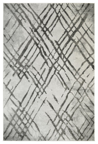 Maverick Providence  Gray Contemporary Area Rug, 5'x7'