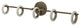 5-Light Loop Ring Bathroom Vanity Light, Brushed Brass