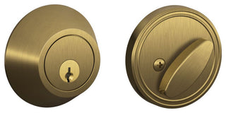 Schlage JD60 Single Cylinder Deadbolt (Formerly Dexter) - Antique Brass