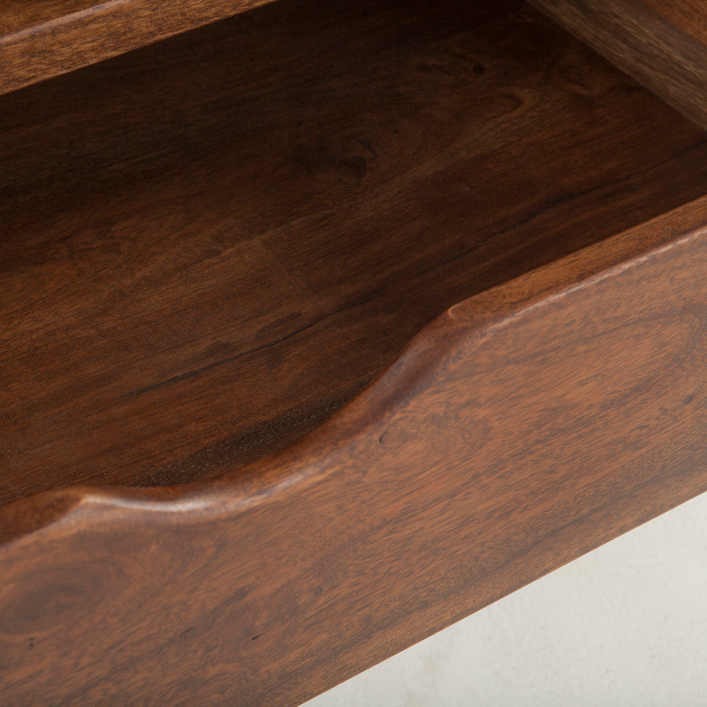 Nottingham 23-Inch Acacia Wood Night Chest in Walnut Finish