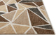 Well Woven Serenity Blossom Modern Geometric Triangles Ivory Area Rug SE-02