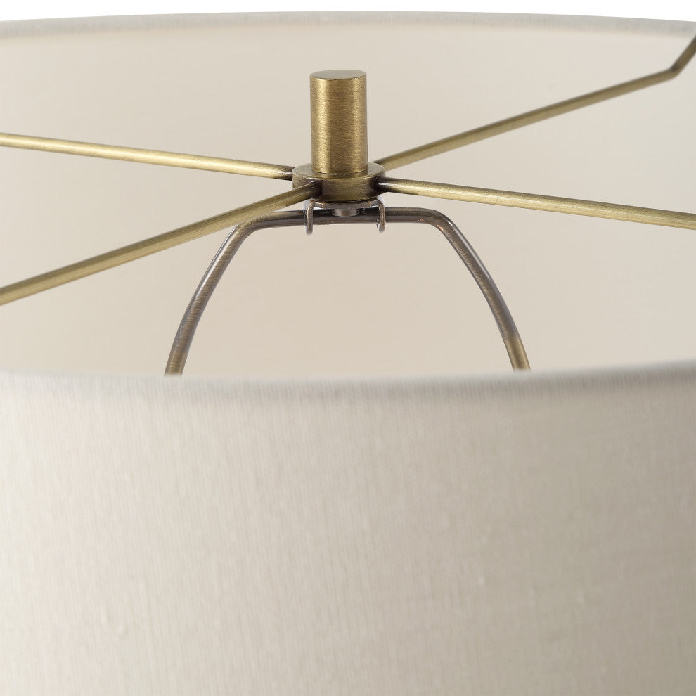 Uttermost Shino Antique Brass Floor Lamp