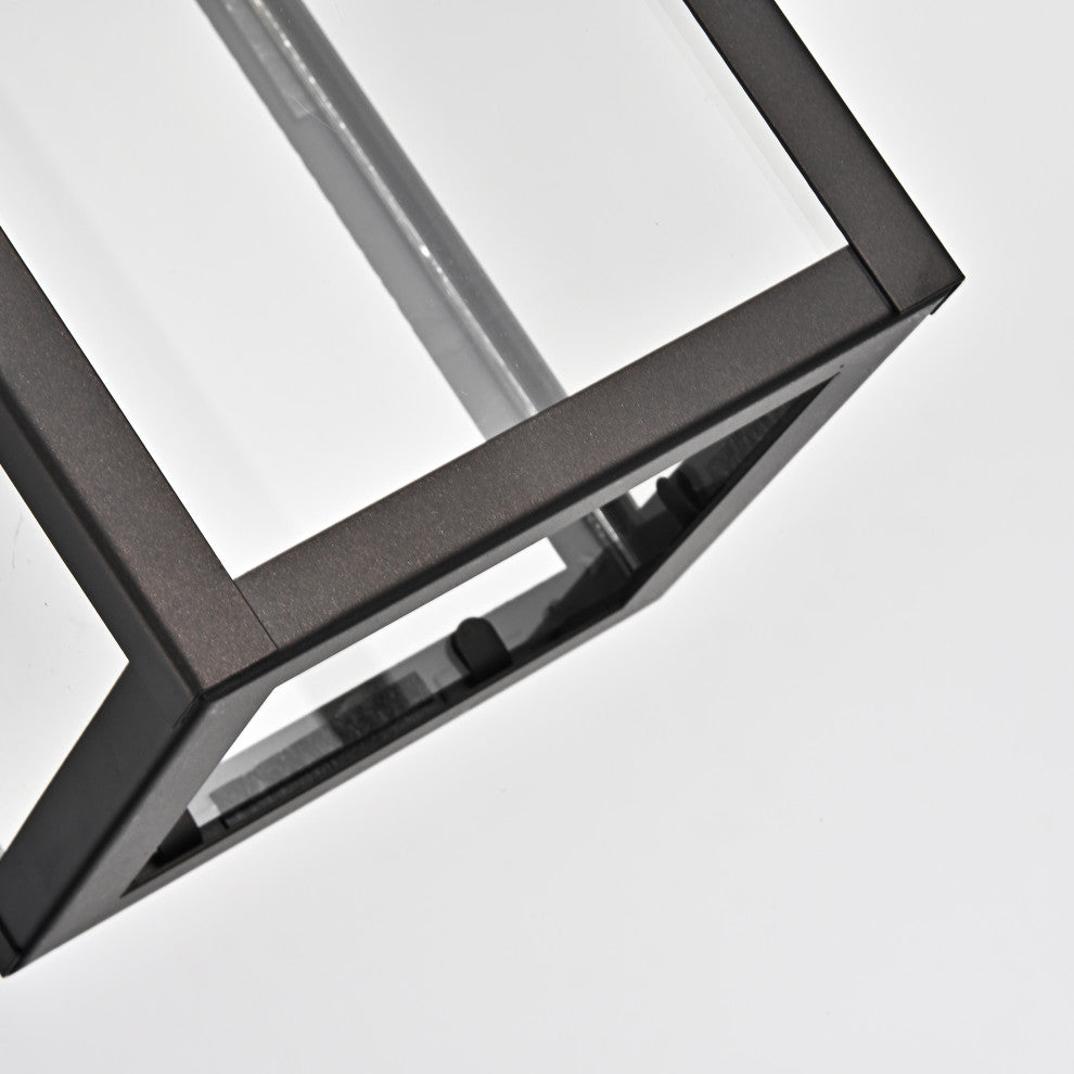 CHLOE Lighting Richard Transitional 1-Light Rubbed Bronze Outdoor Wall Sconce