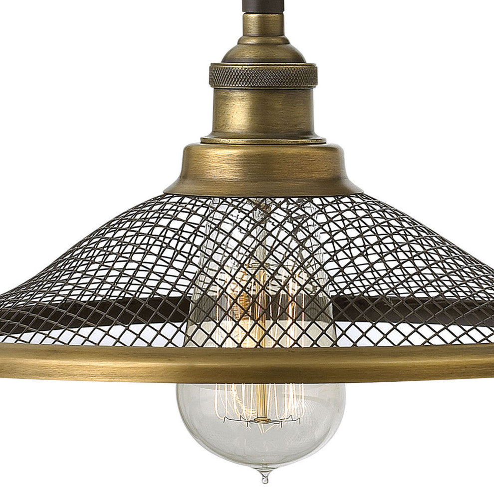 Hinkley Rigby Small Pendant, Buckeye Bronze