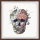 "Floral Skull II" Framed Painting Print, 32"x32"