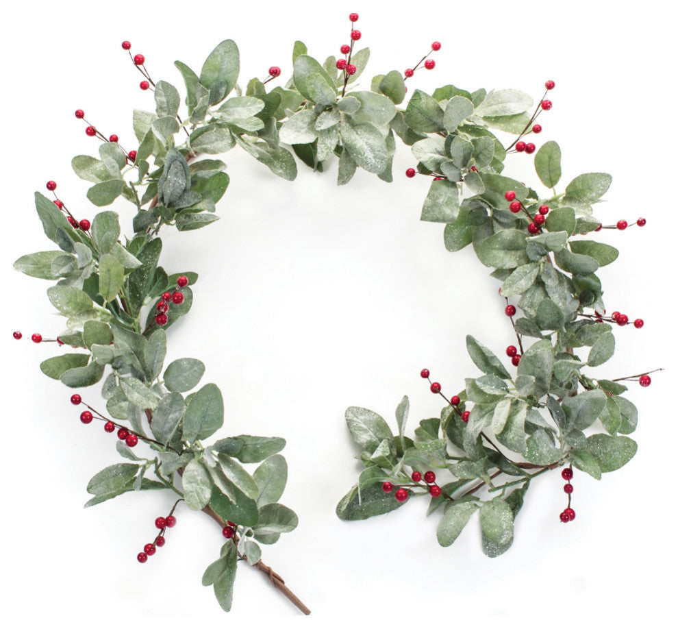 Mistletoe Garland With Berries, 2-Piece Set