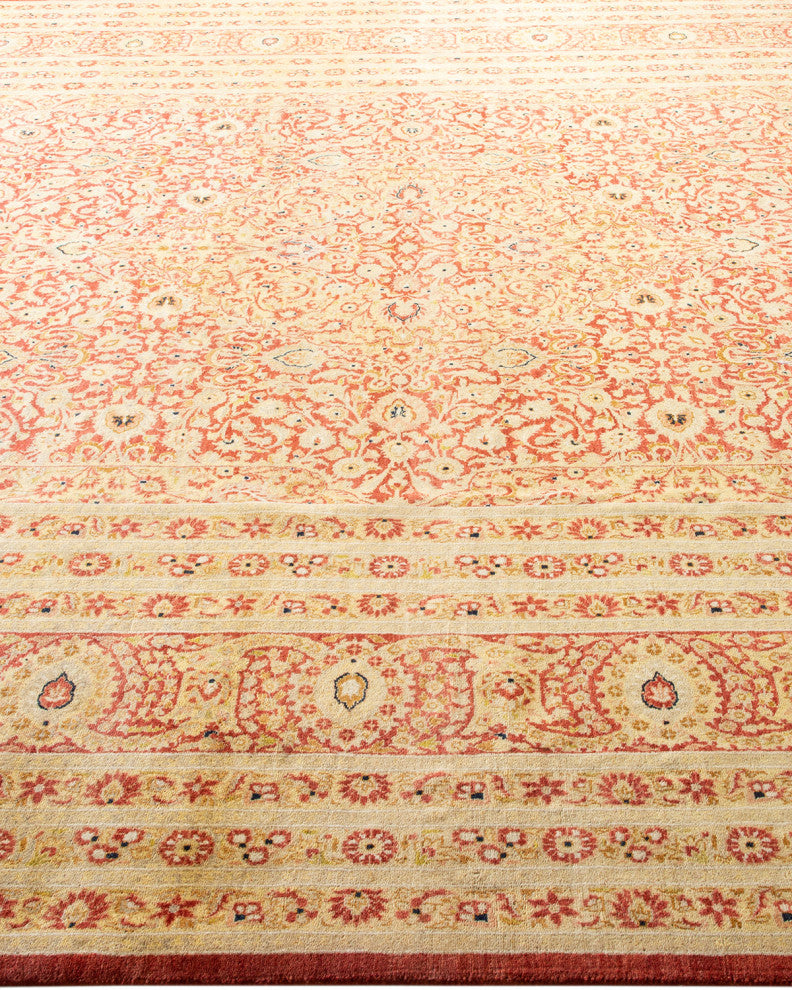 Mogul, One-of-a-Kind Hand-Knotted Area Rug Orange, 9' 3" x 12' 2"