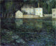 Henri Le Sidaner Full Moon on the River - 20" x 25" Premium Canvas Print