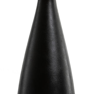 Innes Table Lamp Matte Black Cast Aluminum, White Silk