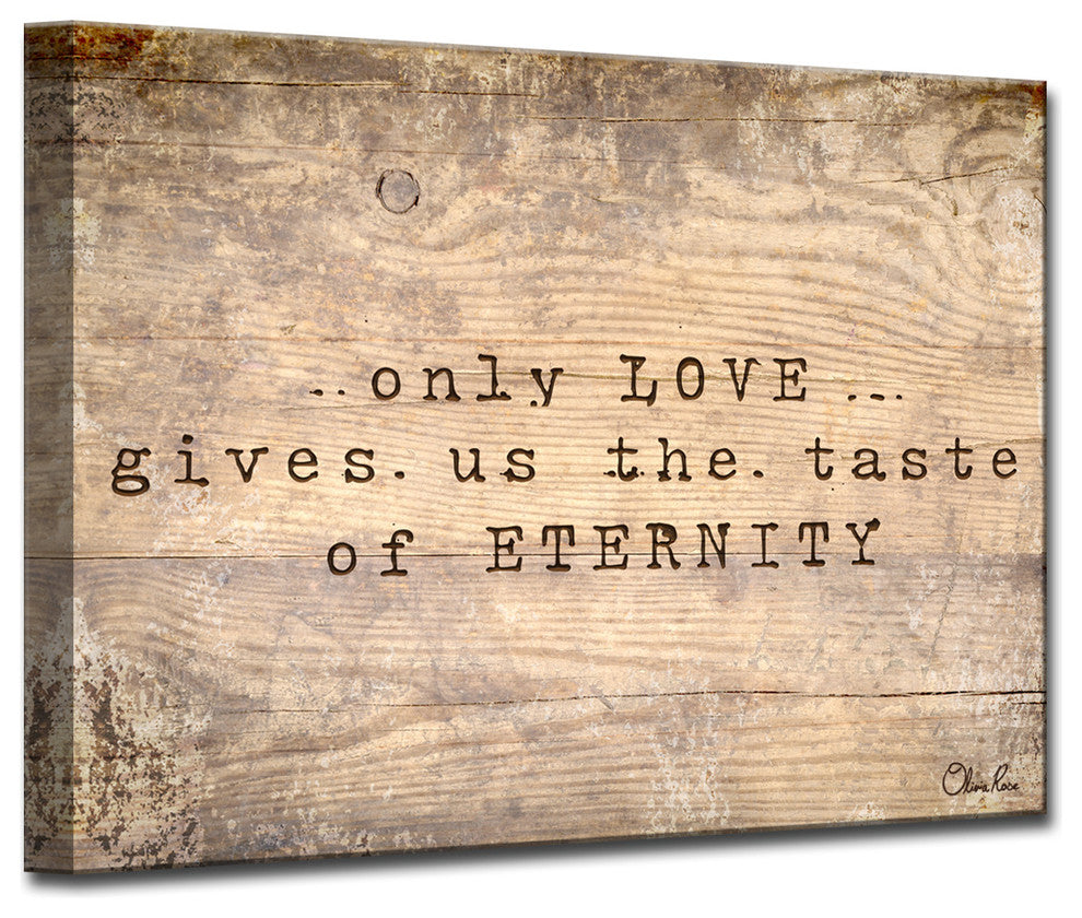 Ready2HangArt Inspirational 'Loving Eternity' Wrapped Canvas Wall Art