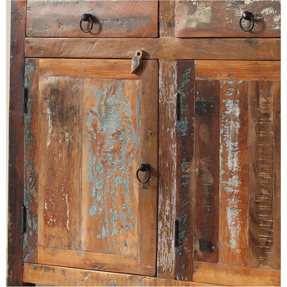 3-Door Accent Cabinet, Reclaimed Wood