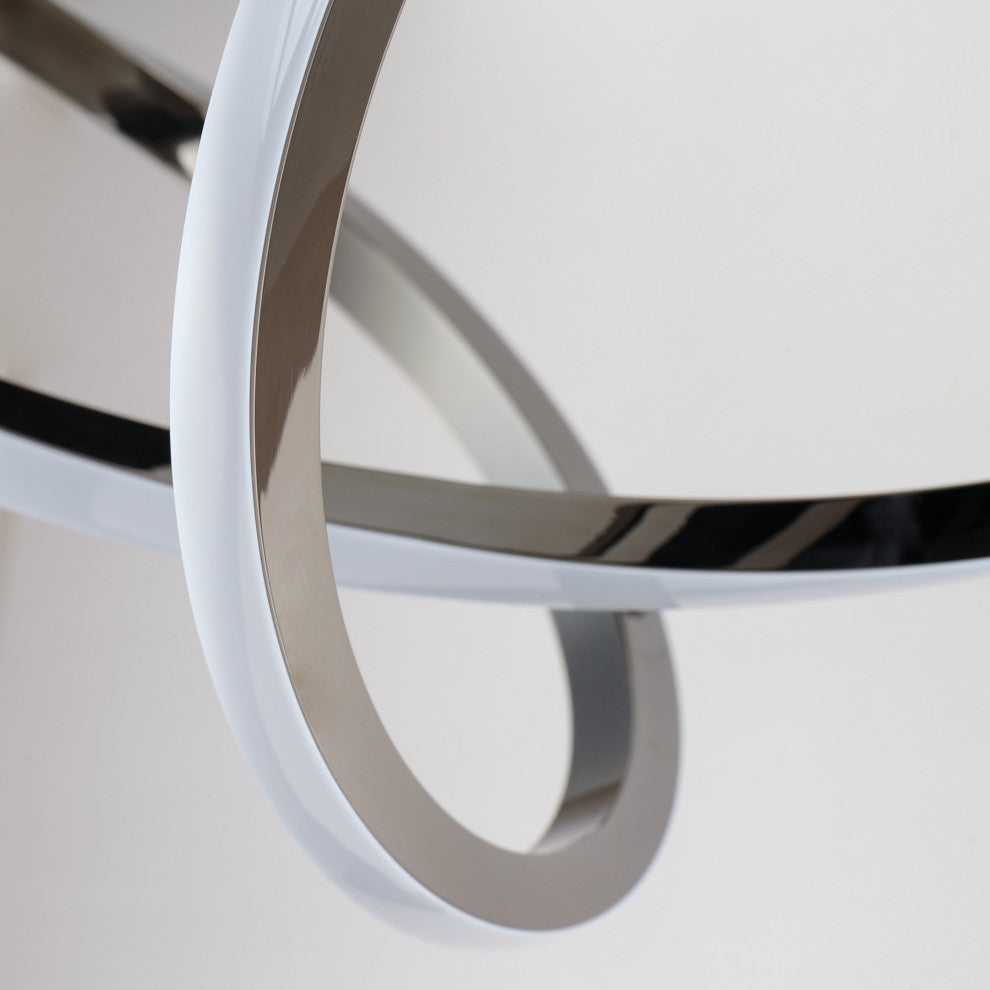 ET2 E20456 Perpetual 46"W LED Abstract Chandelier - Black Chrome