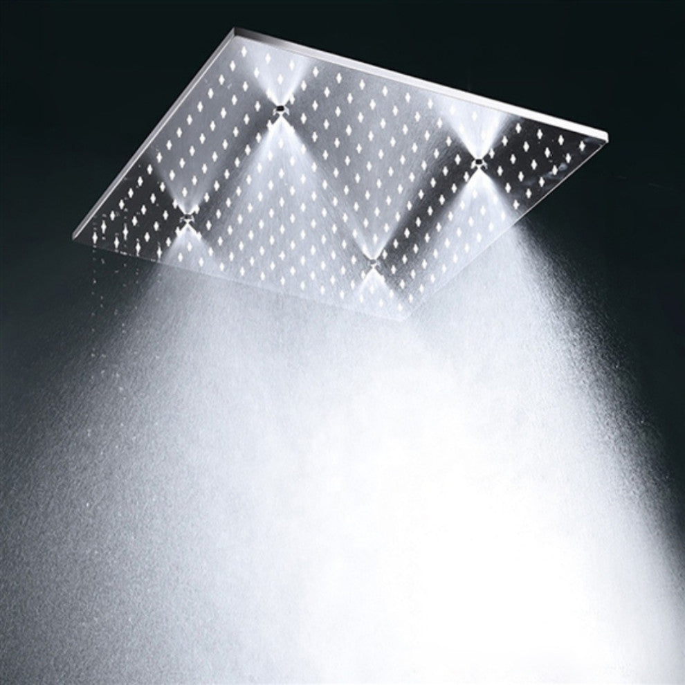 Vasto 20" Rainfall Shower System, Handheld Shower and Jetted Body Sprays, Chrome