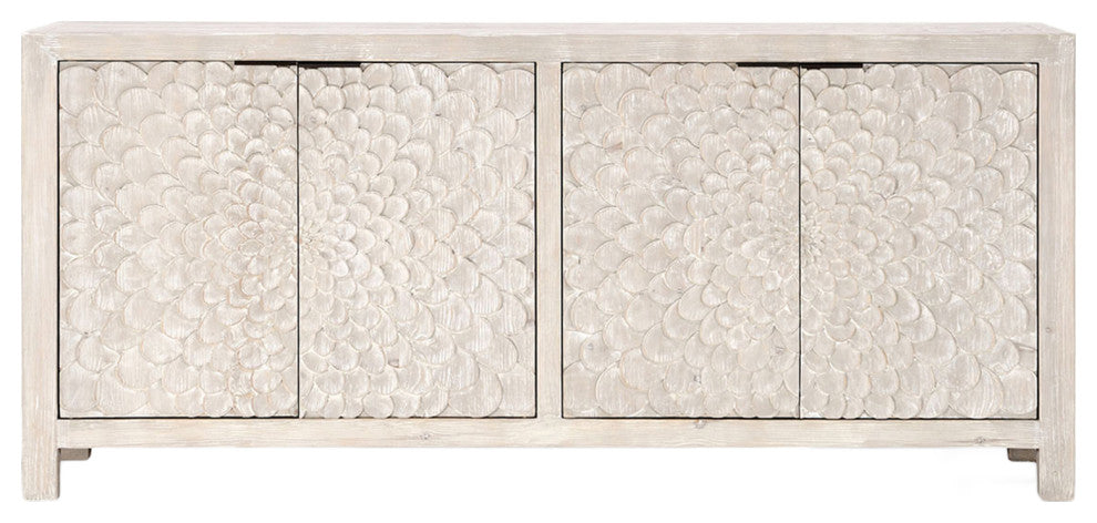 Delilah White Washed Sideboard