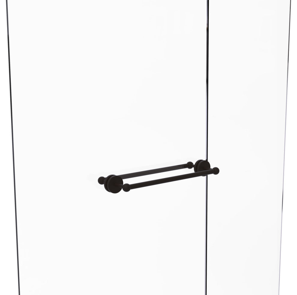 Prestige Skyline 18" Back to Back Shower Door Towel Bar, Oil Rubbed Bronze