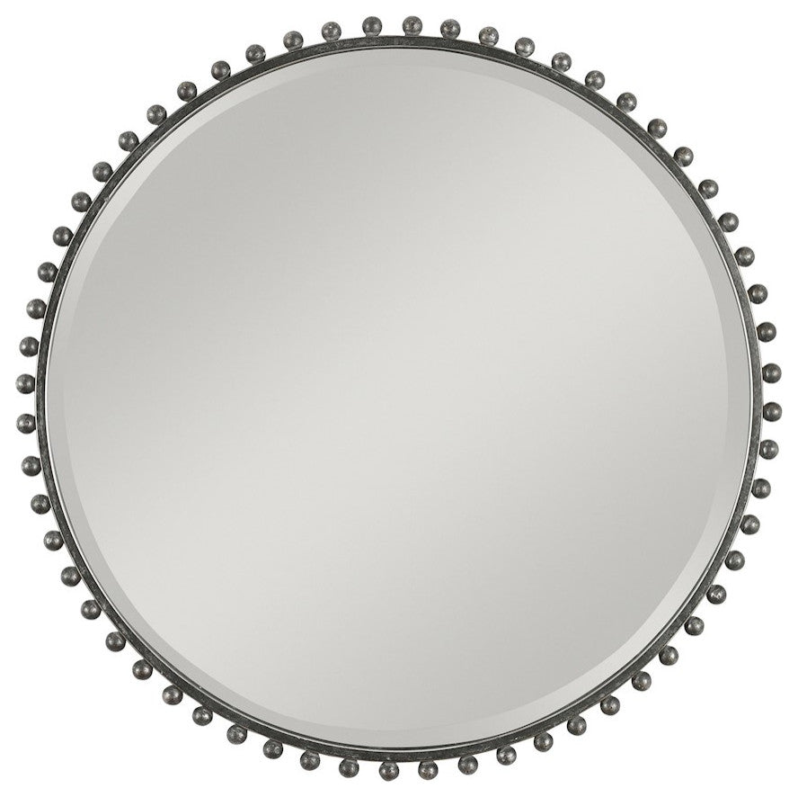 Uttermost Taza Round Iron Mirror, 09691