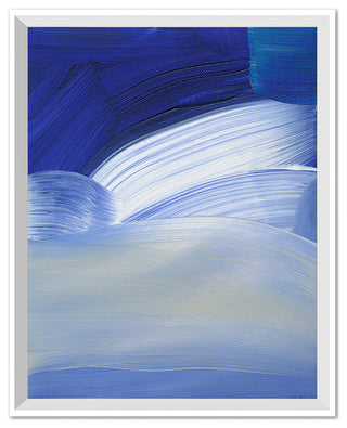 Blue Wave 2 Fine Art Print, White, 20"x16"