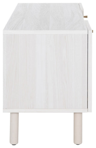 Safavieh Ophelia 2 Door 2 Shelf Media Stand, Bleached White/Natural