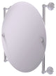 Waverly Place Round Frameless Rail Mounted Mirror, Polished Chrome