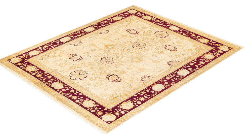 Amara, One-of-a-Kind Hand-Knotted Area Rug Ivory, 8'2"x10'2"
