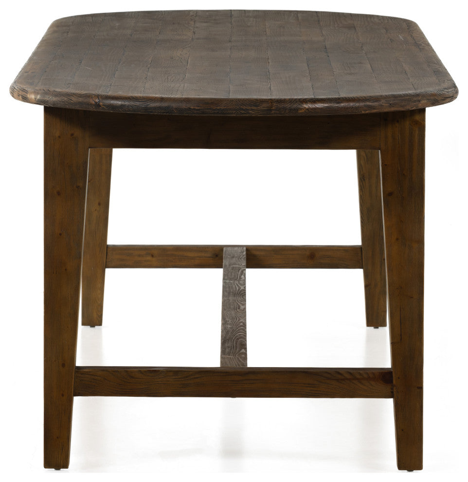 Alfie Dining Table, Waxed Pine, 110"