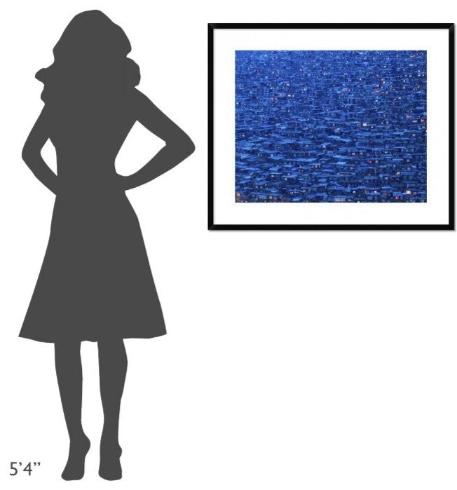 "Dwelling" Framed Digital Print by Shu-Guang Yang, 36x30"