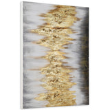 Gold Abstract Textured Metallic Hand Painted Wall Art by Martin Edwards