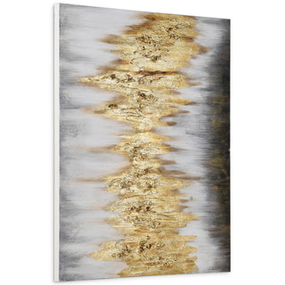 Gold Abstract Textured Metallic Hand Painted Wall Art by Martin Edwards