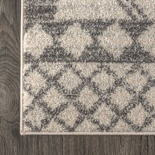 Amir Moroccan Beni Souk Rug, Cream/Gray, 5 X 8