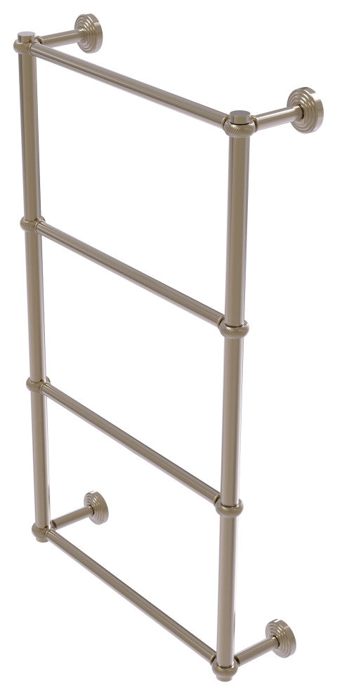 Waverly Place 4 Tier 36" Ladder Towel Bar with Twisted Detail, Antique Pewter