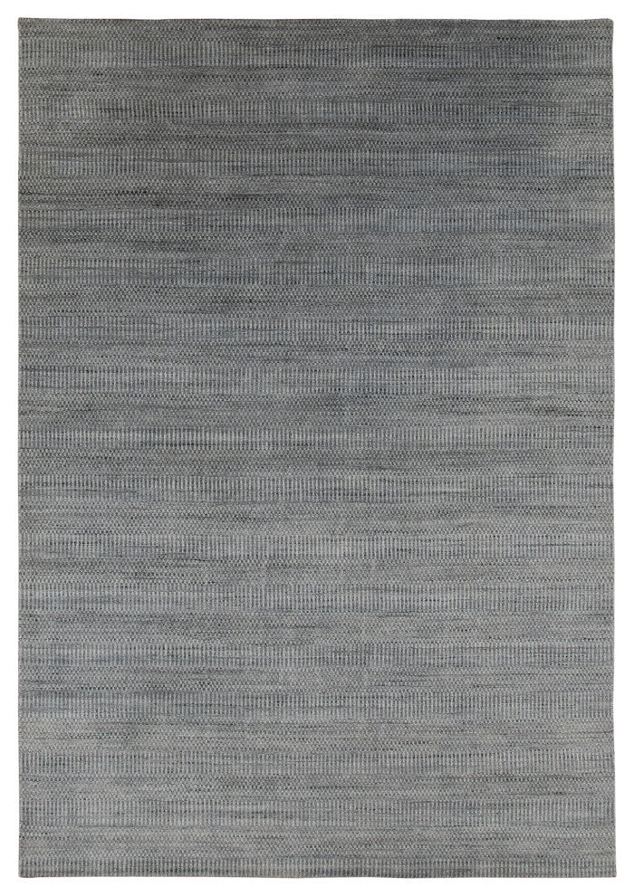 Rufina Handmade Wool Blend Area Rug, Silver, 2'x3'