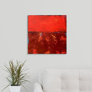 Red Moon Dawn Wrapped Canvas Art Print, 20"x20"x1.5"