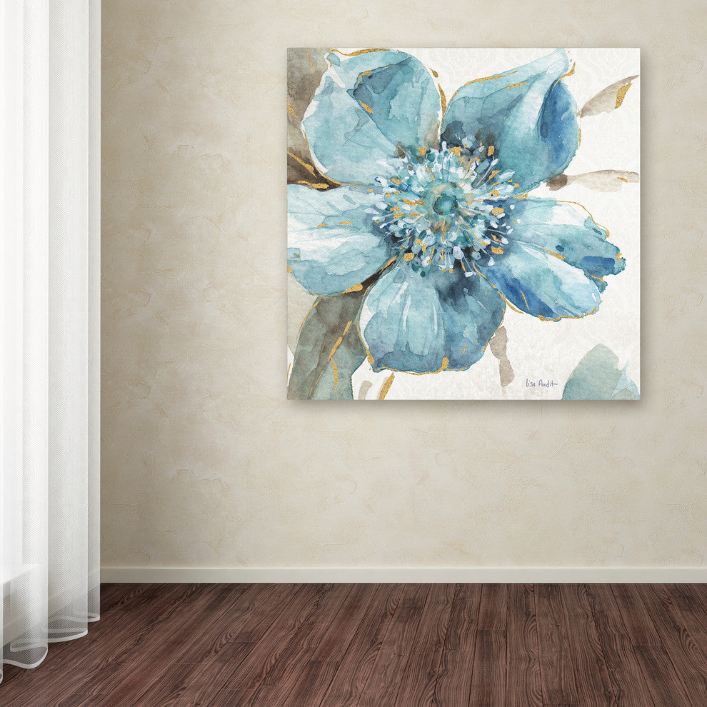 Lisa Audit 'Indigold VI' Canvas Art, 24"x24"