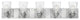 Hinkley Jackson Extra Large Five Light Vanity, Brushed Nickel