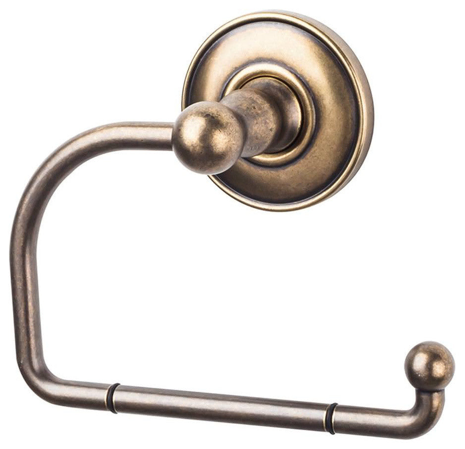 Bath Tissue Hook - German Bronze - Plain Back Plate, TKED4GBZD