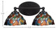 Capri 2-Light Bath Bar, Matte Black/Blue Mosaic Art