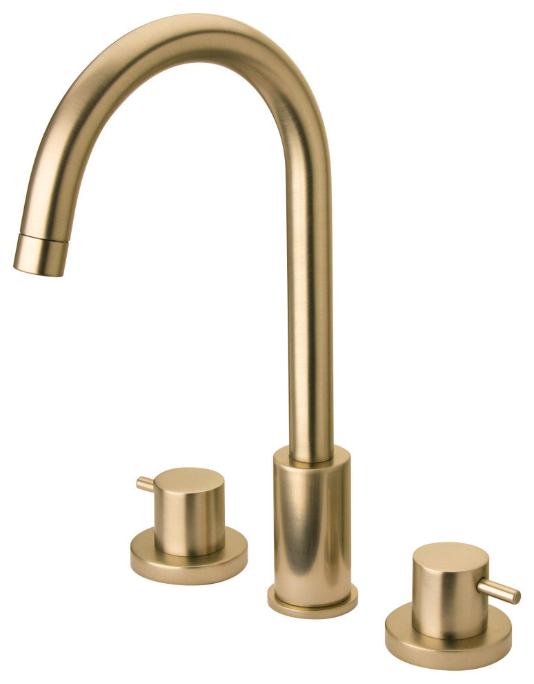 LaToscana Elba Two-Handle Bathroom Faucet, Matte Gold, 8" Widespread