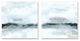 Rainy Day Abstract Field Landscape Busy Grey Green,12 x 12
