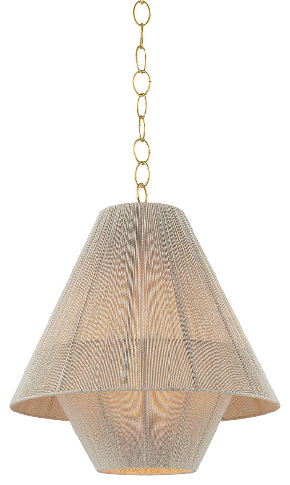 Mitzi Eleanor Pendant Aged Brass