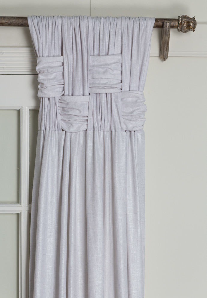 Brook Lustre, Cotton With Metallic Shimmer, Chelsea Drapery Panel, 115" Length