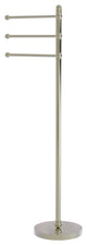 49" Towel Stand with 3 Pivoting Arms, Polished Nickel