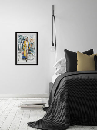 "Underpass Fashion" Framed Painting Print, 12"x18"