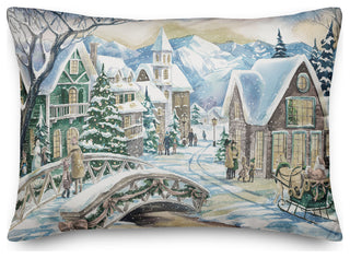 Winter Scene 14x20 Spun Poly Pillow