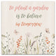 To Plant Garden Watercolor 12x12 Canvas Wall Art