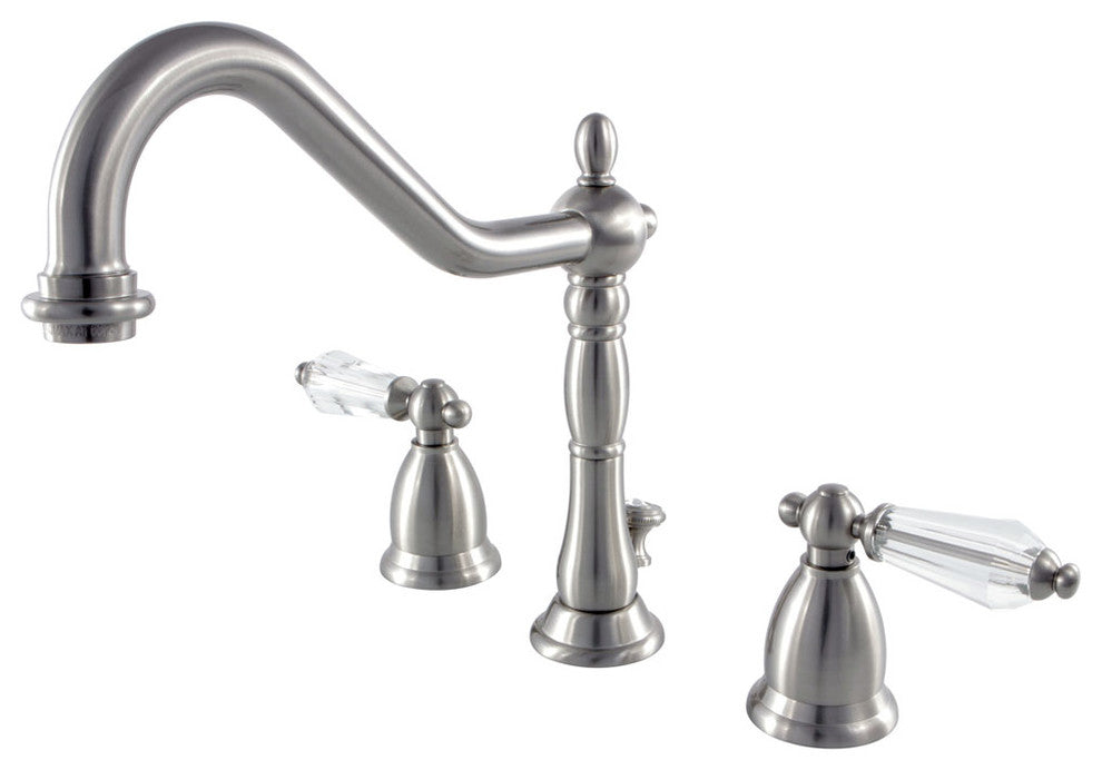 Widespread Lavatory Faucet with Brass Pop-Up, SN