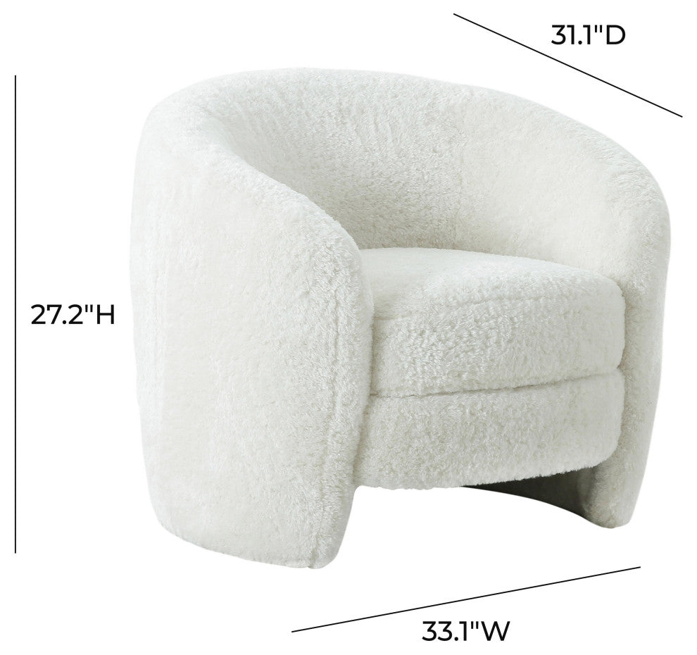 Dakota Faux Shearling Armchair