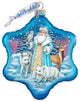 Santa''s Polar Story Snowflake Ornament